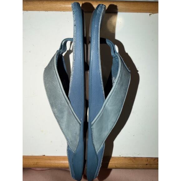 OluKai Tuahine Lagoon Leather Sandals Mens 11 main image 6